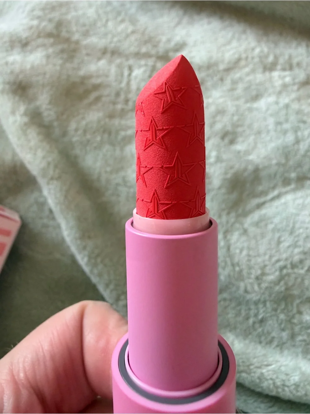 NIB Jeffree Star Velvet Trap Lipstick - Prick (Bright Coral Red)